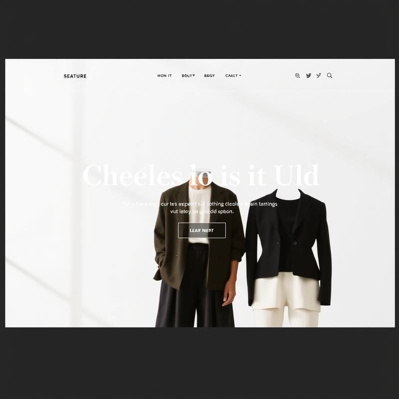 E-commerce website for a clothing brand