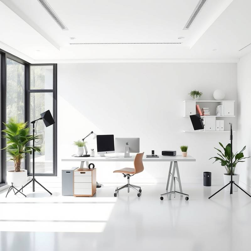 Modern studio workspace